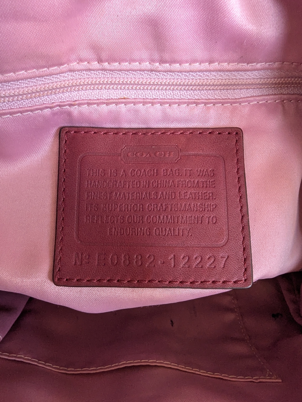 vintage Coach Ergo Signature Pleated Hobo Shoulder Bag - Picture 12 of 14